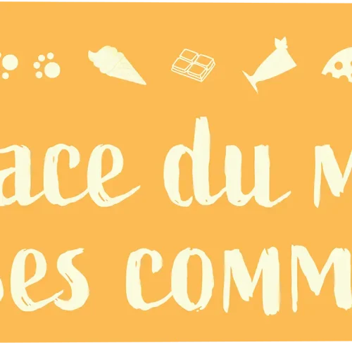 Pancarte Place du marché et ses commerces