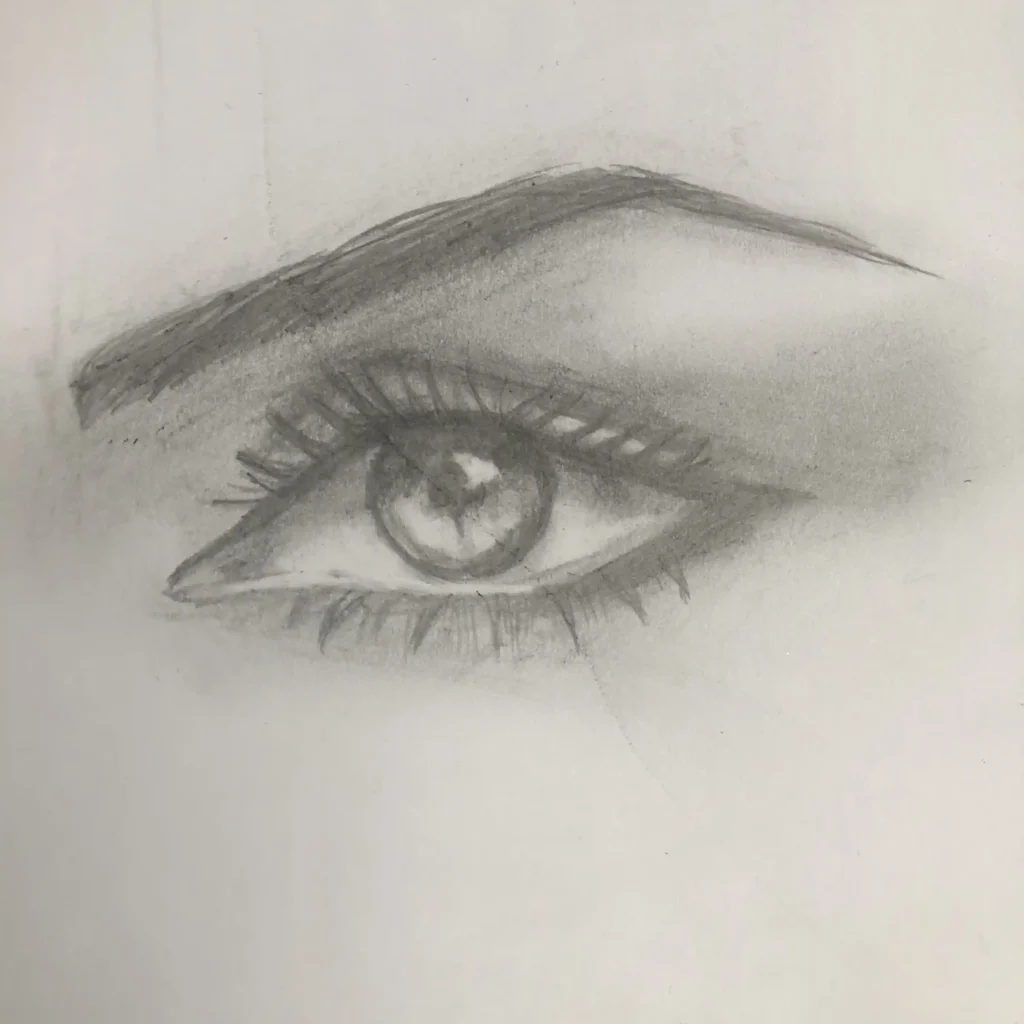 Dessin d'un oeil