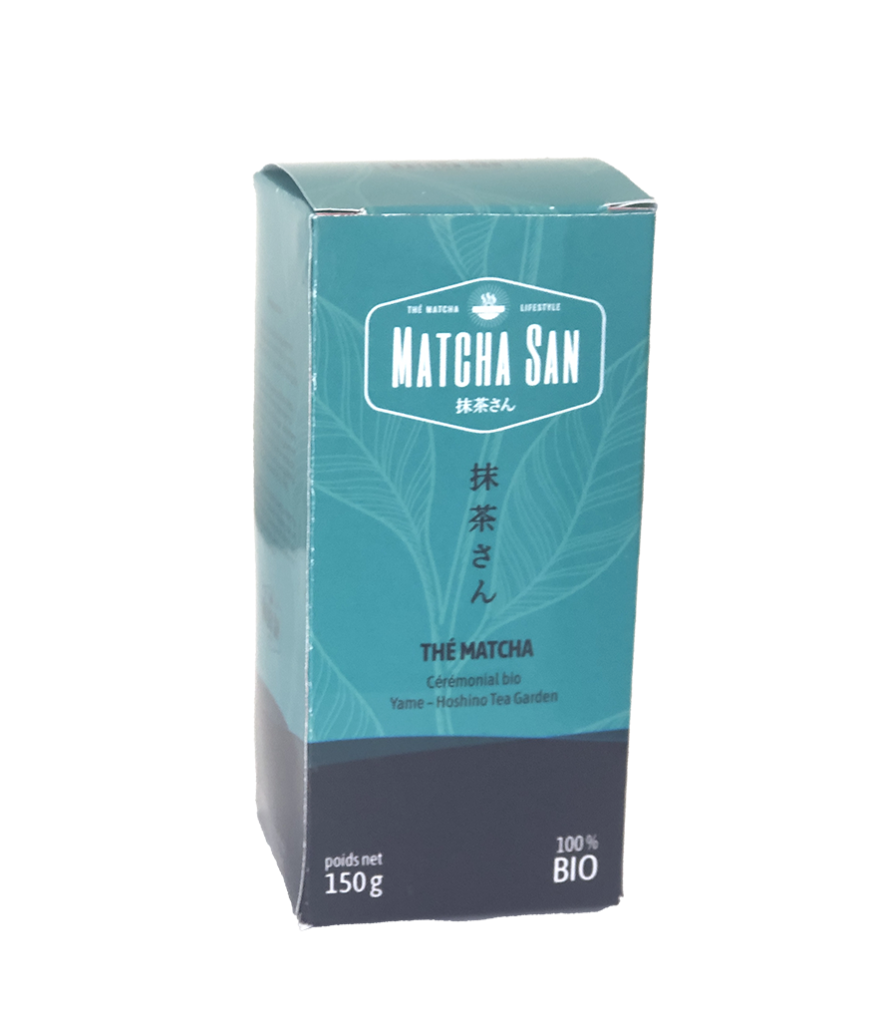 photo de la boite de thé Matcha San