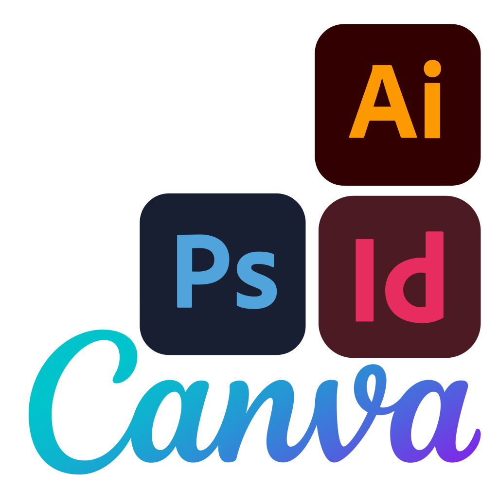 pictos d'illustrator indesign photoshop et canva